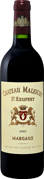 Вино Château Malescot St. Exupery Grand Сru Сlassé Margaux AOC, 0.75 л