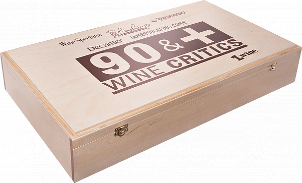 90+ gift box for 6 bottles, birch