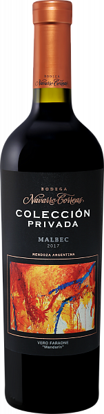 Coleccion Privada Malbec Mendoza Bodega Navarrо Correas, 0.75 л