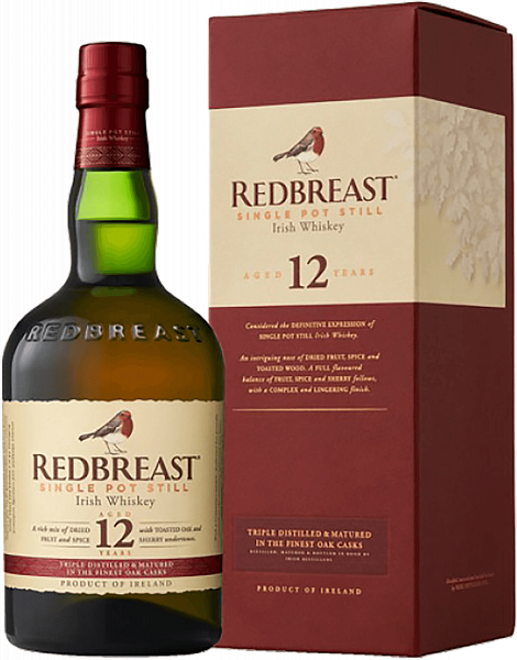Redbreast Blended Irish Whiskey 12 y.o. (gift box), 0.7 л