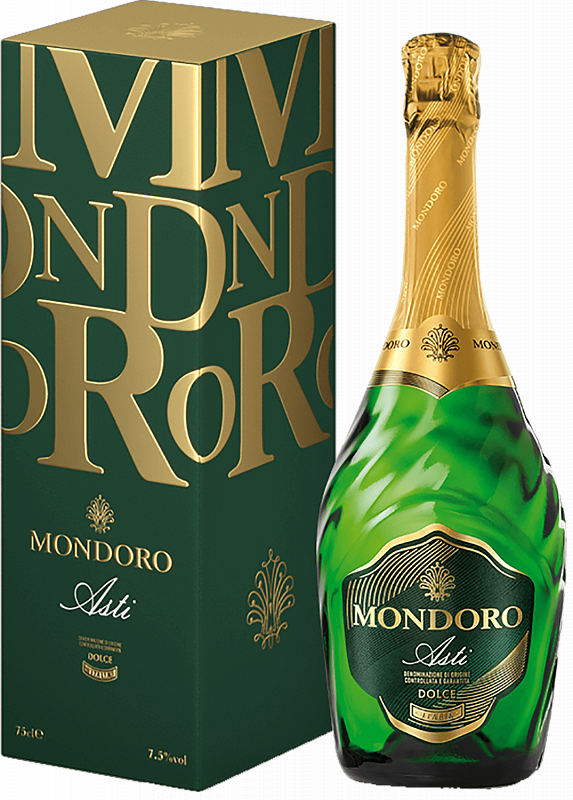 Игристое вино и шампанское Мондоро Асти DOCG Кампари в подарочной упаковке 0.75 л